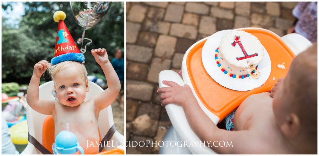 first birthday, cake smash, documentary photography, family photography