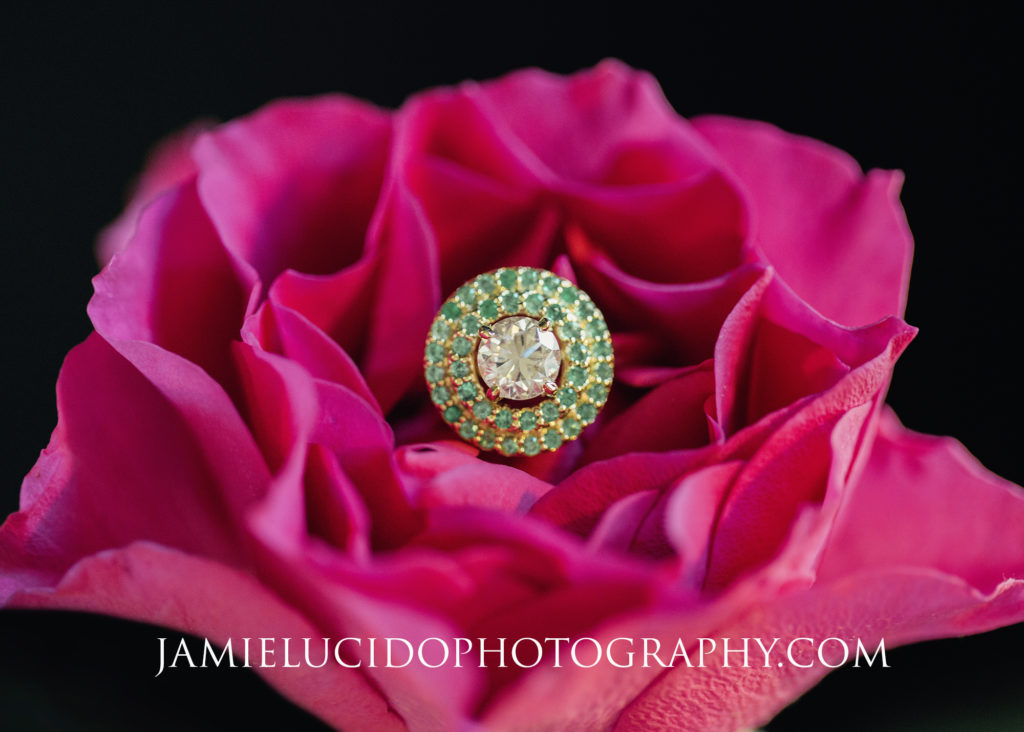 wedding ring in rose