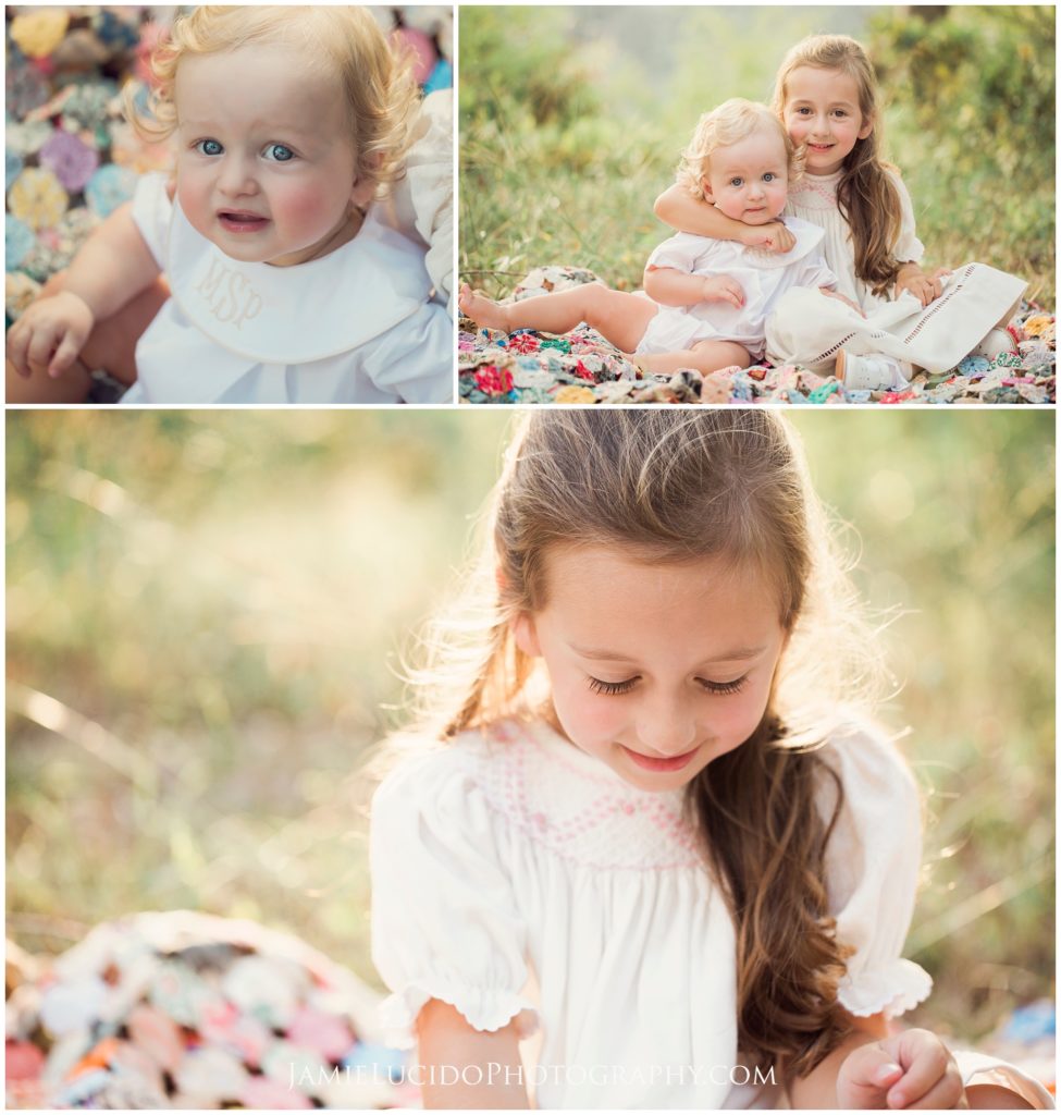 children's photography, golden light, natural light photography, portraits in a field, lifestyle portraits, charlotte photographer jamie lucido