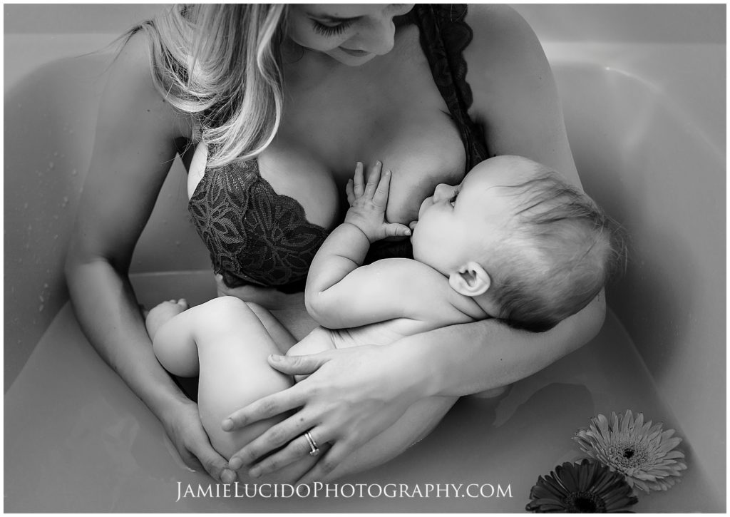 black and white is worth the fight, fearless photography, nursing milk bath, documentary photography, jamie lucido documentary photographer, family photographer, charlotte photographer