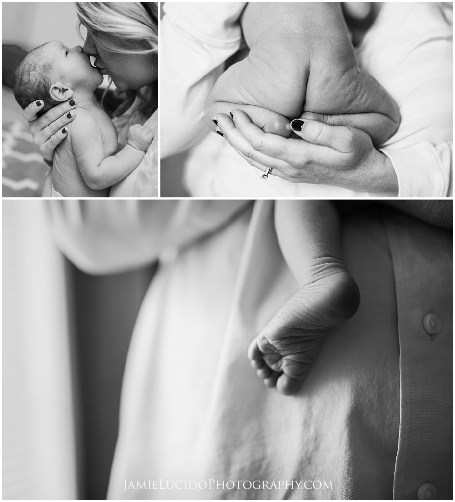 newborn lifestyle, lifestyle photography, black and white photography, newborn details