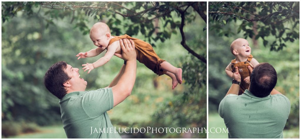 playful photography, playful family photos, fun family portrait, father and son, charlotte photographer jamie lucido, lifestyle photography, lifestyle photographer jamie lucido, summer photography, family photographer