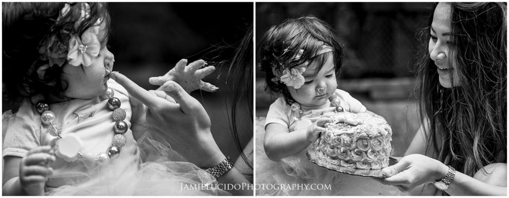 cake smash, birthday girl, mother daughter, documentary photography