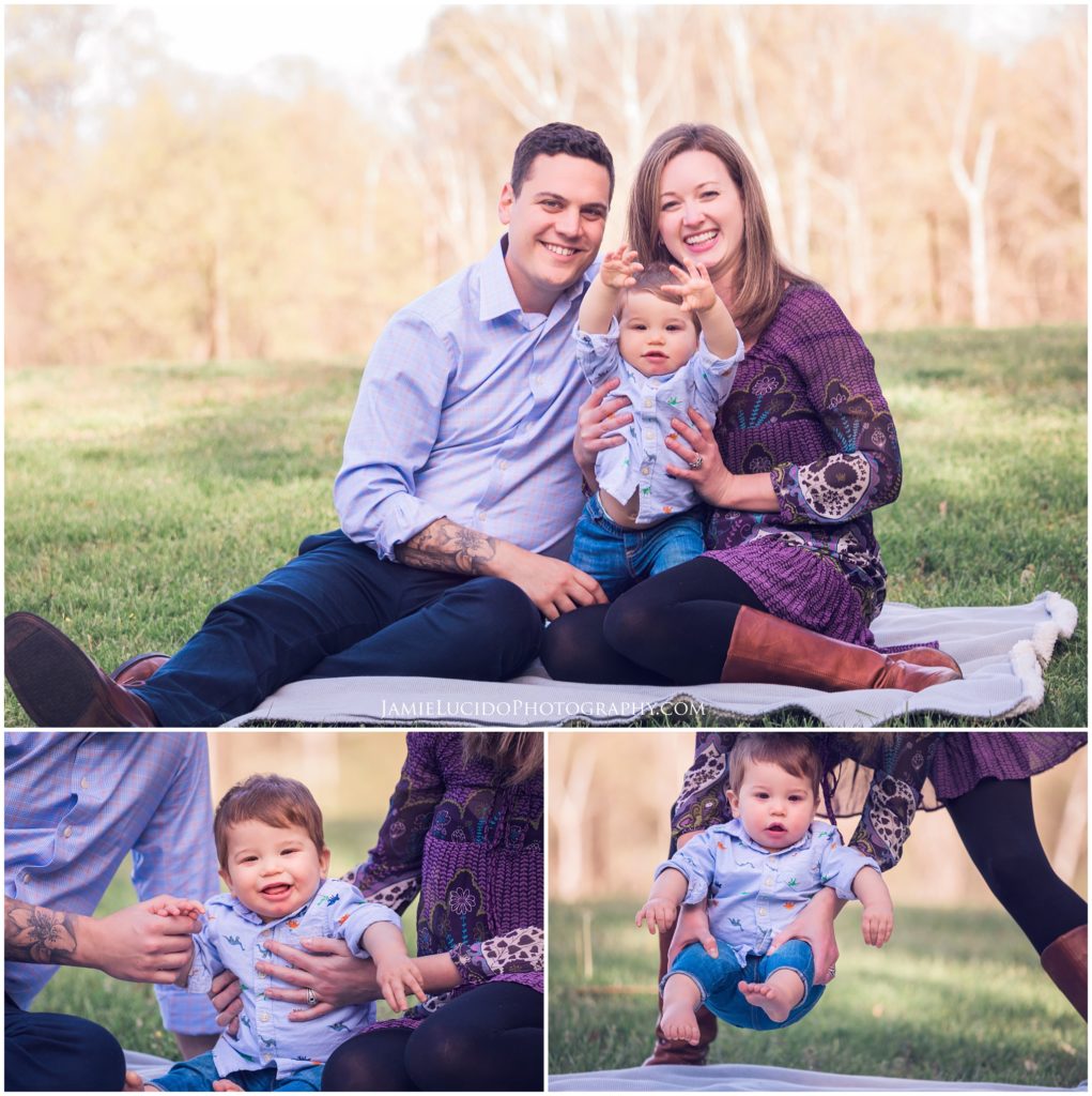 family photographer, family portraits, outdoor portraits, anne springs greenway, charlotte photographer, jamie lucido