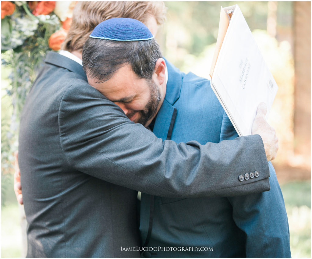 groom cries, wedding day emotions