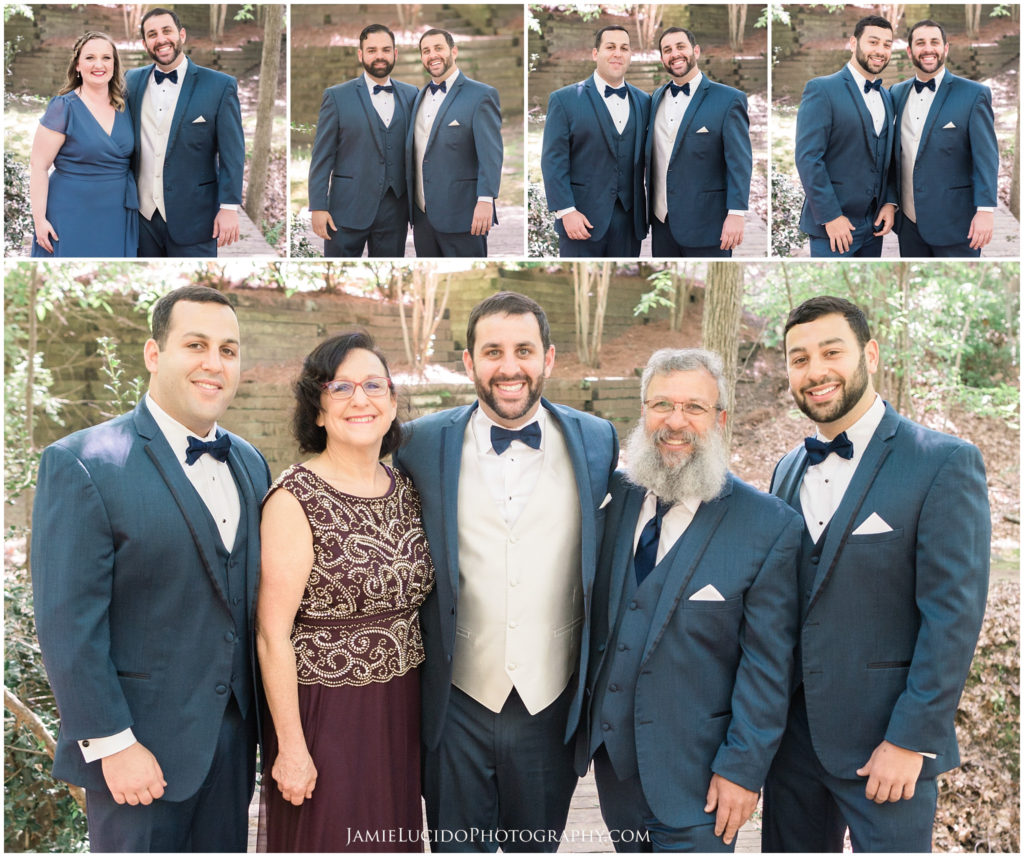 groom's family, family portraits, wedding day, wedding family