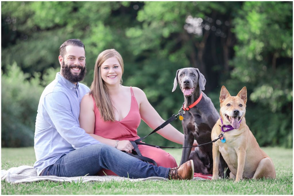 fur babies, dog children, portrait with dogs, engagement session, engagement photographers in nc, engagement photos charlotte nc, engagement photographer, morning glory engagement photographer