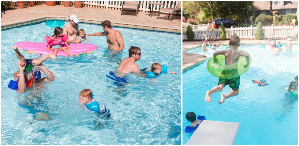 toddler party, pool party, lifestyle photography, documentary photography