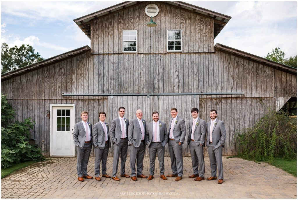 barn wedding, groomsmen, farm wedding,