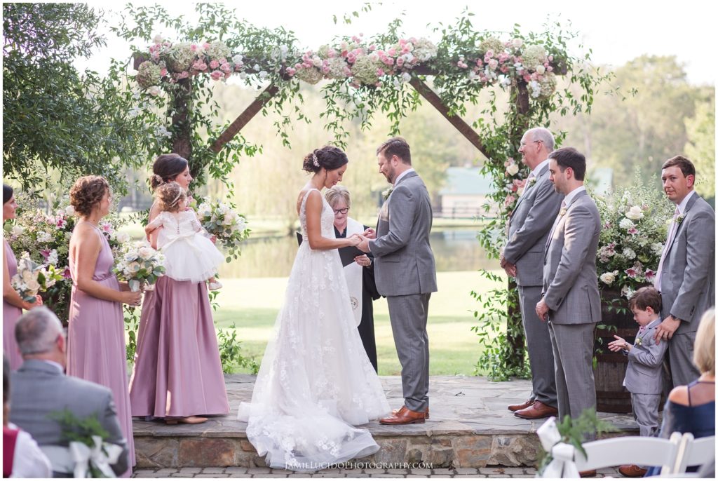 morning glory farm wedding, wedding photographer, charlotte wedding photographer, pink wedding