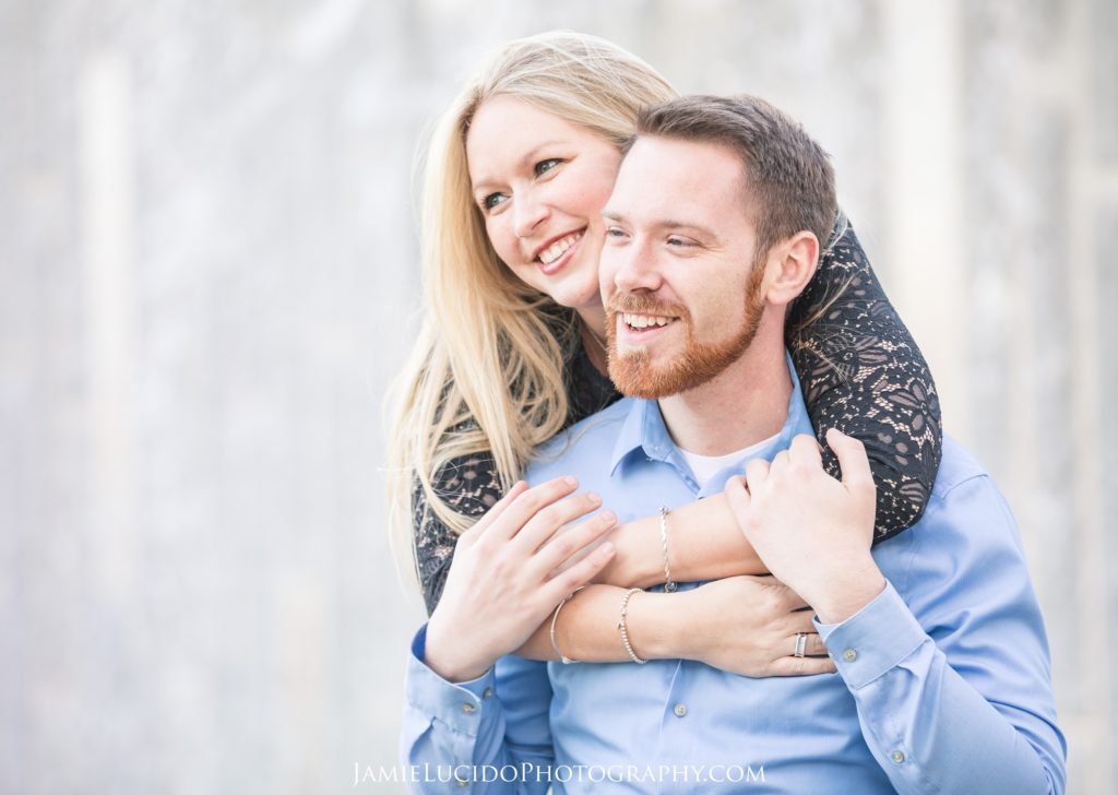 engagement photos, natural light photos, bright and airy photographer, fun engagement spots