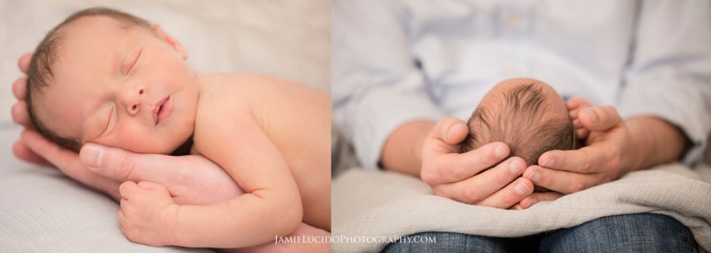 welcome home newborn session, at home photography, at home newborn session, baby and dad, newborn baby photographer