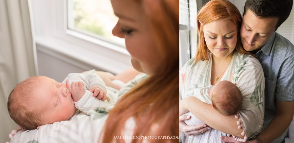baby newborn, baby photos, at home with mom and dad, new baby