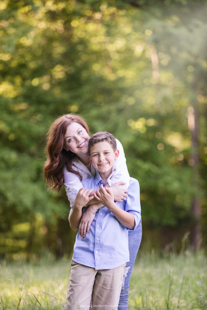 mother son photography, natural light photography, anne springs greenway, jamie lucido photography, family photographer charlotte