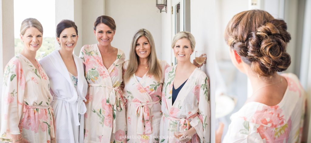 charlotte wedding photographer, bridesmaids, bride squad, bridesmaid robes