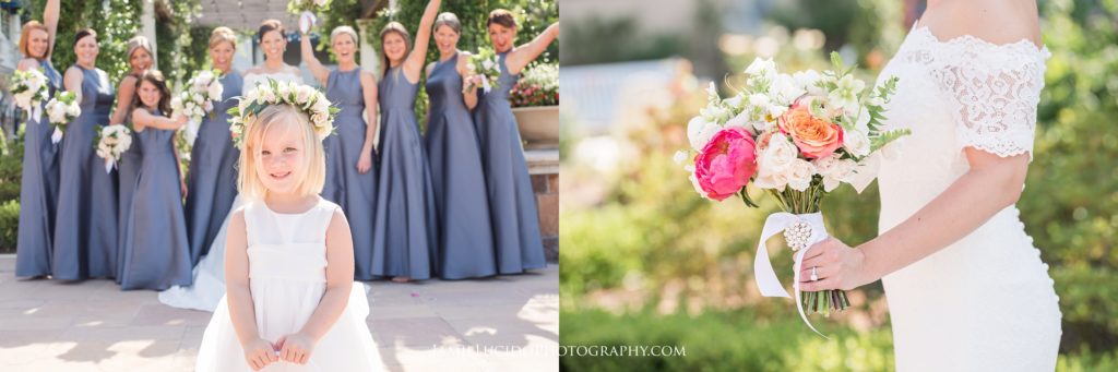 flower girl, wedding photography, ballantyne wedding photographer