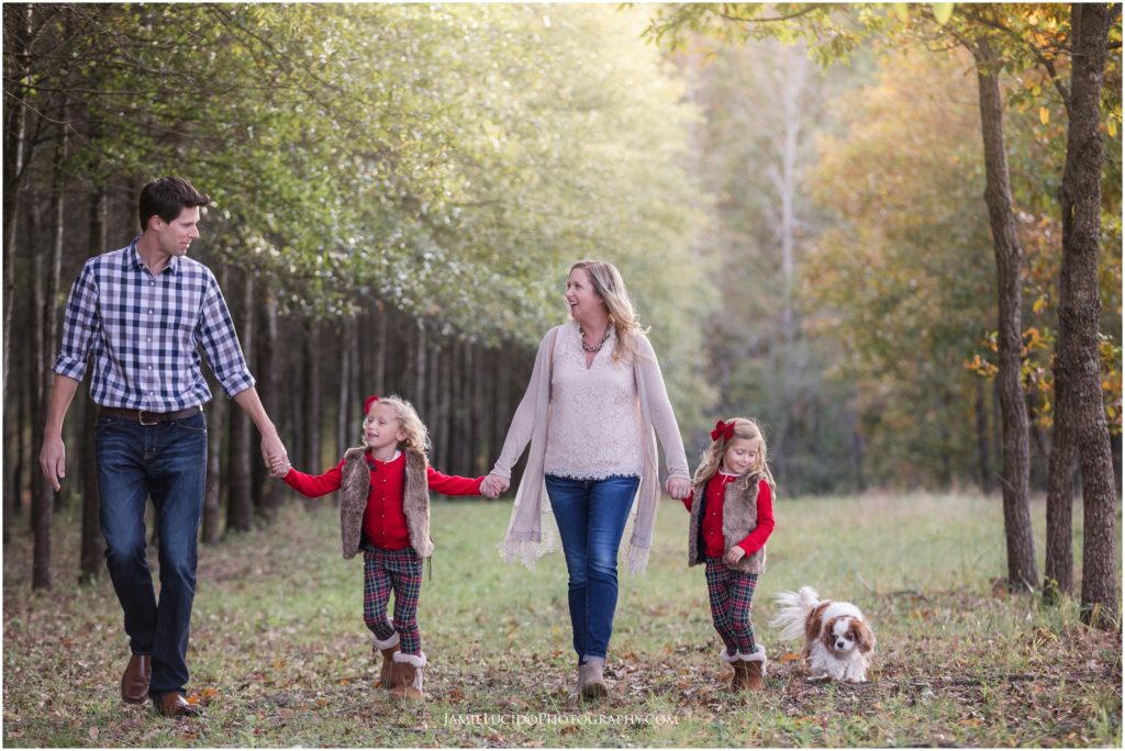 fall family photo, family photography, charlotte family photographer, tree farm session