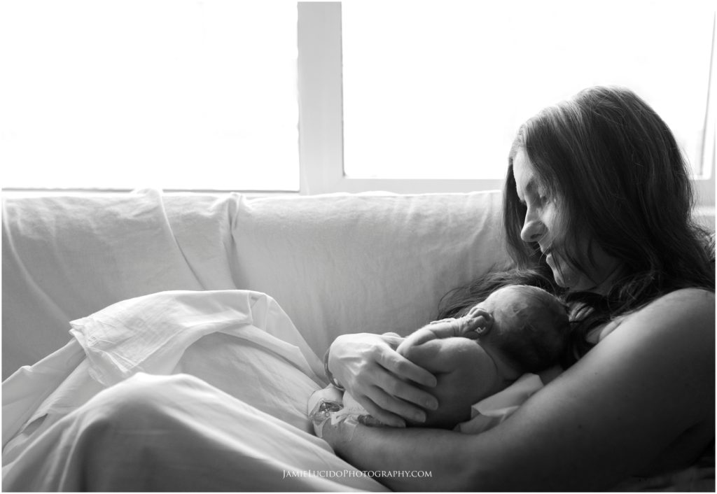 mother and baby in hospital, hospital photography, newborn photography