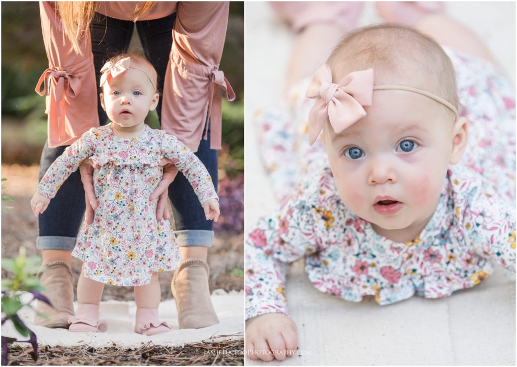 three month old, fall photos, milestone photography