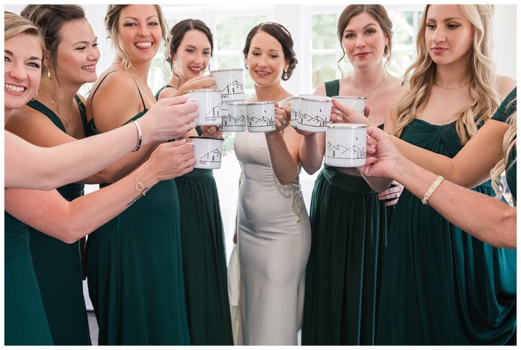 brides toast, wedding day